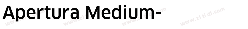 Apertura Medium字体转换